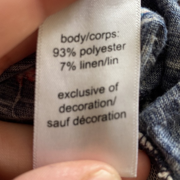 blue floral top with lace hem from MAURICES - Picture 5 of 6